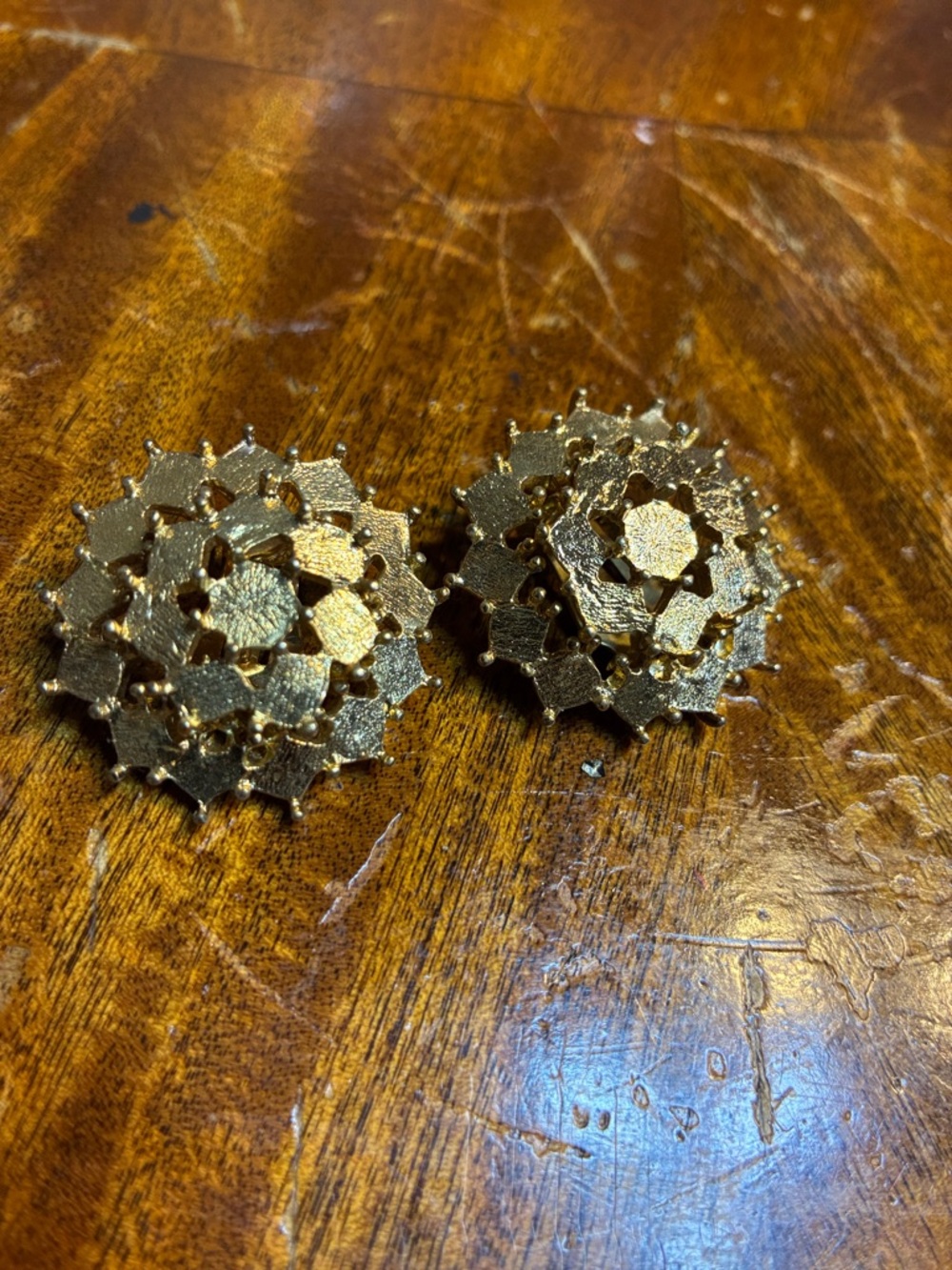 Gold-Tone Floral Cluster Earrings - Women Jewelry Earrings